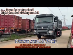 351 450hp Euro 2 Sinotruk Çöp Kamyonu Howo 375 Madencilik için Tipper Kamyonu
