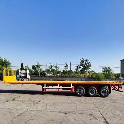 satın al 3-Oksi / 4-Oksi / 5-Oksi 40 fitlik Karbon Çelik Alüminyum Konteyner Taşıma Düz Plak Yarım Rel Araç Orijinal Lastikler (12R20) online manufacture