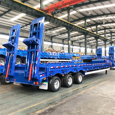 satın al Özelleştirilebilir 12R22.5 Tipi Lastikler 3-Oksel 12 Lastik Düşük Yatak Yarı Relye JOST 2.0 inç King Pin ile online manufacture