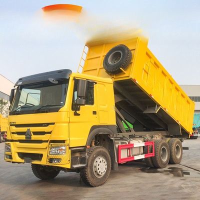 İyi bir fiyat. 10 Tekerlekli 371hp 6x4 Kullanılmış 25 Tonluk Howo Çöp Kamyonu Kargo Tankı Uzunluğu 5.3-6.2M çevrimiçi