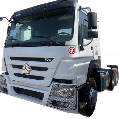 İyi bir fiyat. 6x4 Tekerlek 375 HP Sino Prime Mover Sağ El Sürücü Kullanılmış Karavan Traktör Kamyon Kafası çevrimiçi
