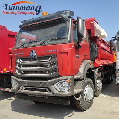 İyi bir fiyat. HOWO NX 380HP 8x4 12 Tekerlekli Çöp Kamyonu Arka Kamera Multimedia Sistemiyle Ağır Görevli Çöp Kamyonu çevrimiçi