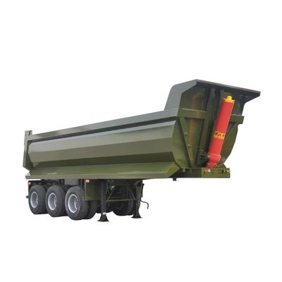 İyi bir fiyat. Taşıma için 30ft 40ft arka atık römork kum çakıl, Sertlik Çelik Katı Kaydırma Tipper Yarım Römork çevrimiçi