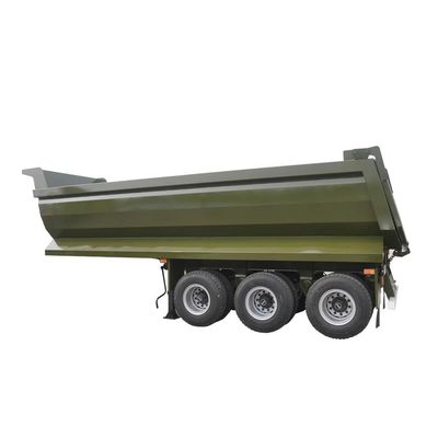 İyi bir fiyat. 3 Eksel 40 CBM Tipper Trailer U Tipi Hidrolik Silindir 50 ton 60 ton 70 ton Hava asılılığı Düz yataklı Trailers çevrimiçi