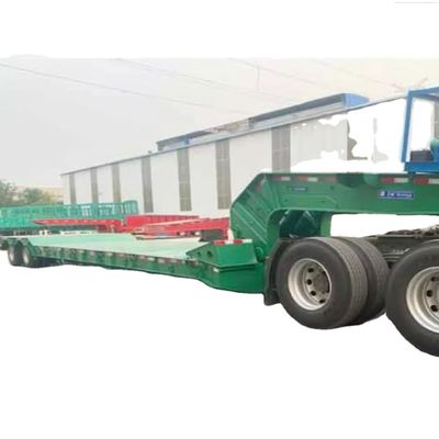 İyi bir fiyat. 80 tonluk 3 eksenli düşük yatak römorklu çıkartılabilir Gooseneck Lowboy Römork Guine ve Kenya'da satılıyor çevrimiçi