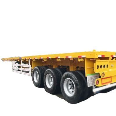 İyi bir fiyat. 3 4 5 Axles 40ft Flatbed Semi Trailer 60ft Yüksek Yük Kapasitesi 13T-16T Meksika için çevrimiçi