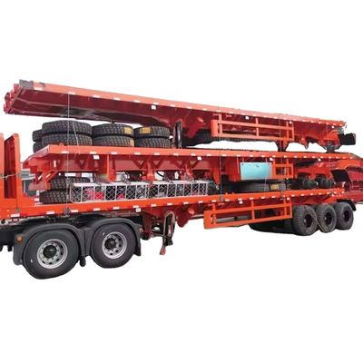 İyi bir fiyat. 70 tonluk 3 asılı düz yataklı yarı römork pan römork yarı kamyon düz yataklı römork 40ft 12metre Satılık çevrimiçi