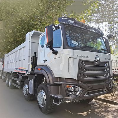İyi bir fiyat. HOWO NX Sağ veya Sol El Sürüşü 320-400HP İkinci El TIPPER Kamyon 12 Tekerlekli 8X4 Maden Çöp Kamyonu Yakıt Tankı 400L çevrimiçi